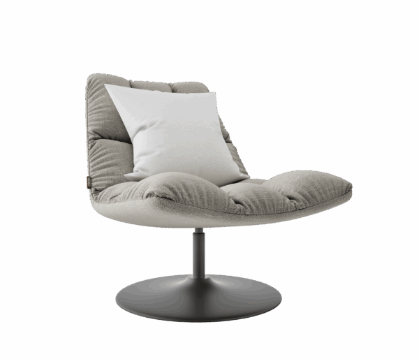 Modern chair with pillow